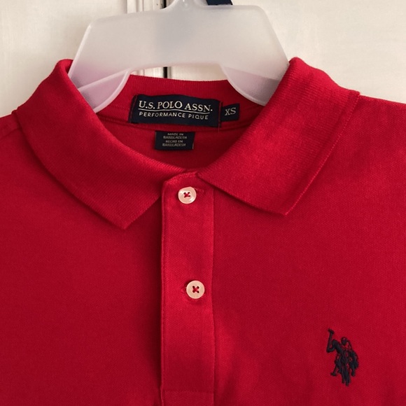 US POLO ASSN. RED POLO SHIRT - Picture 16 of 17